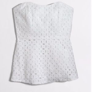 COPY - Jcrew eyelet strapless top